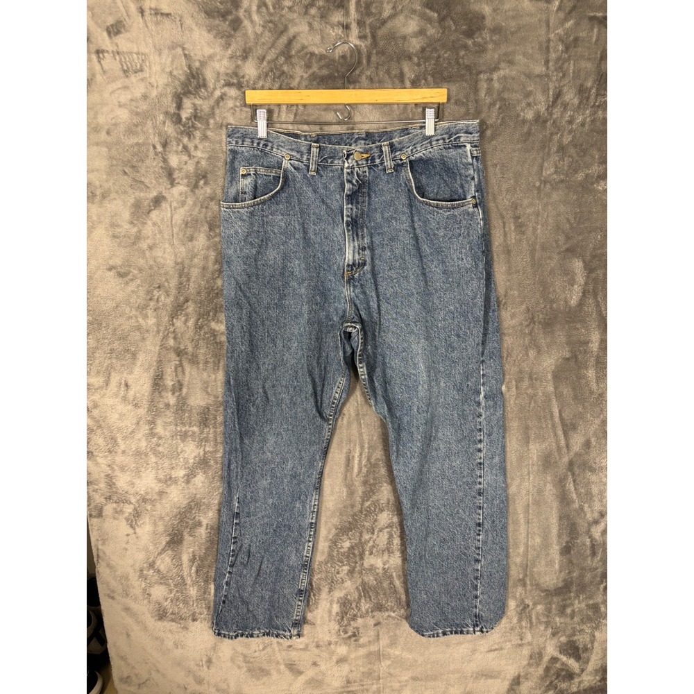 Wrangler Five Star Premium Denim Mens Straight Leg Jeans Blue 37x30